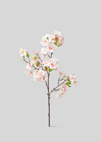 Pink Fake Cherry Blossom Branch Pick - 18"