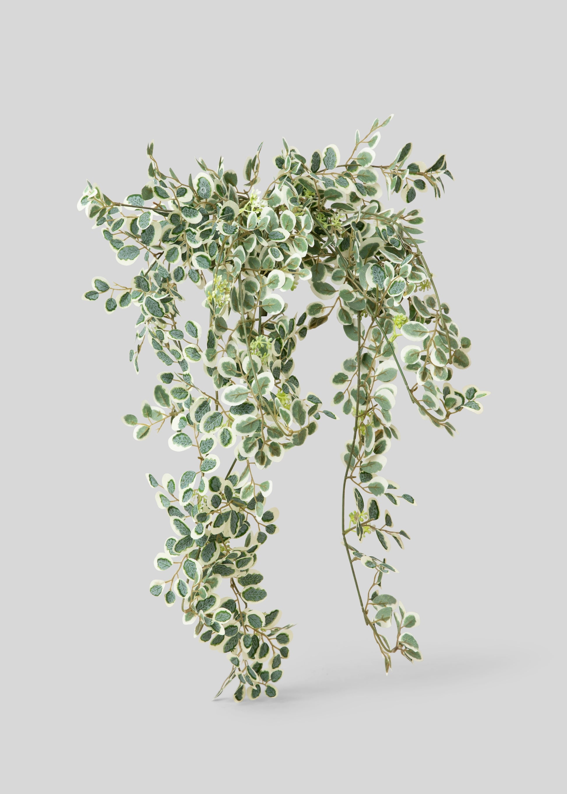 artificial hanging plants near me Fake Button Leaf Hanging Plant