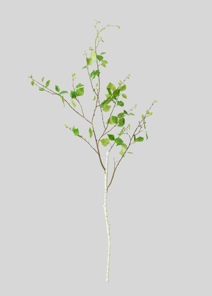 Artificial Birch Leaf Branch 