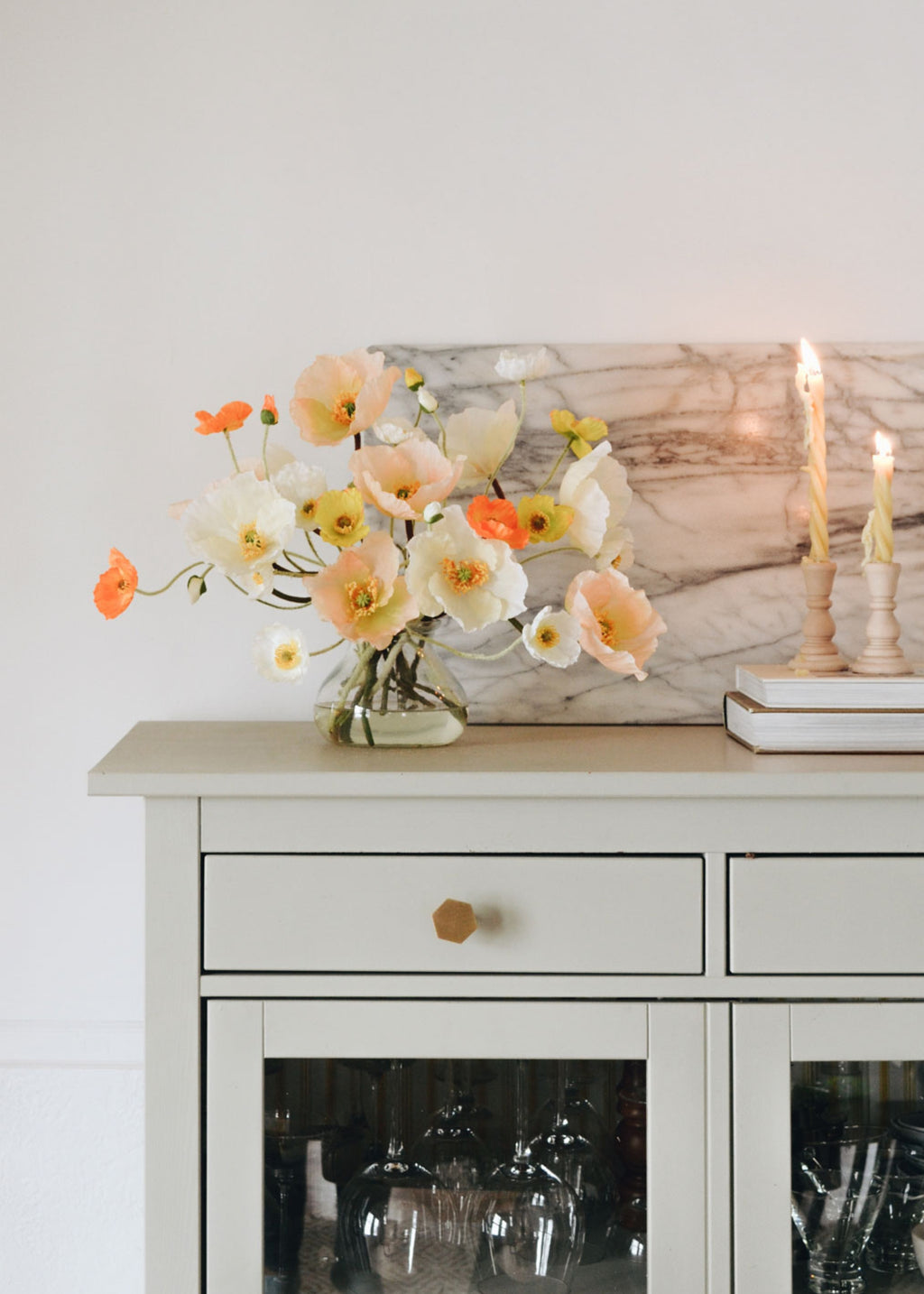 Faux Poppy Arrangement