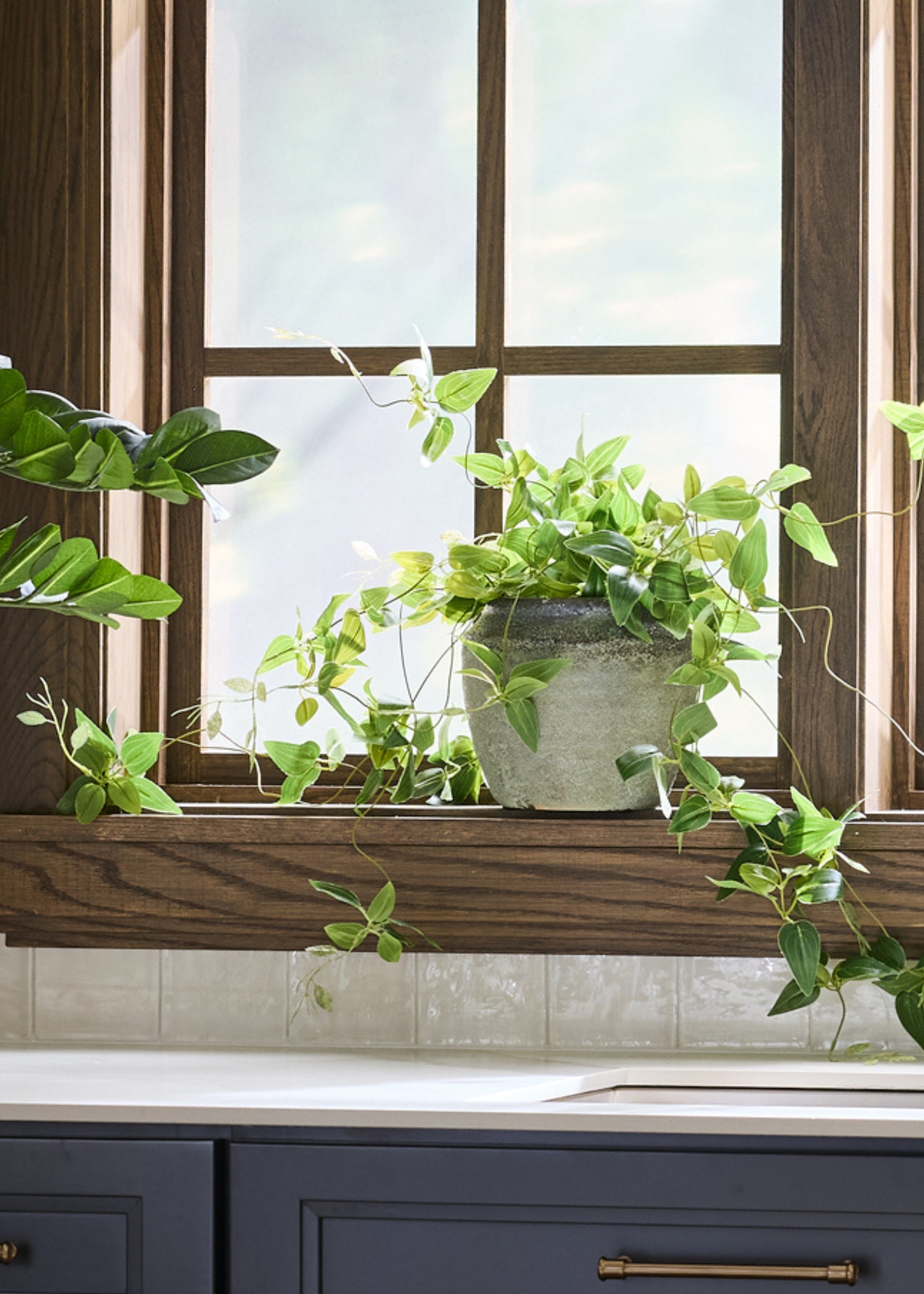big artificial plants with pot Earthy Pot Medium