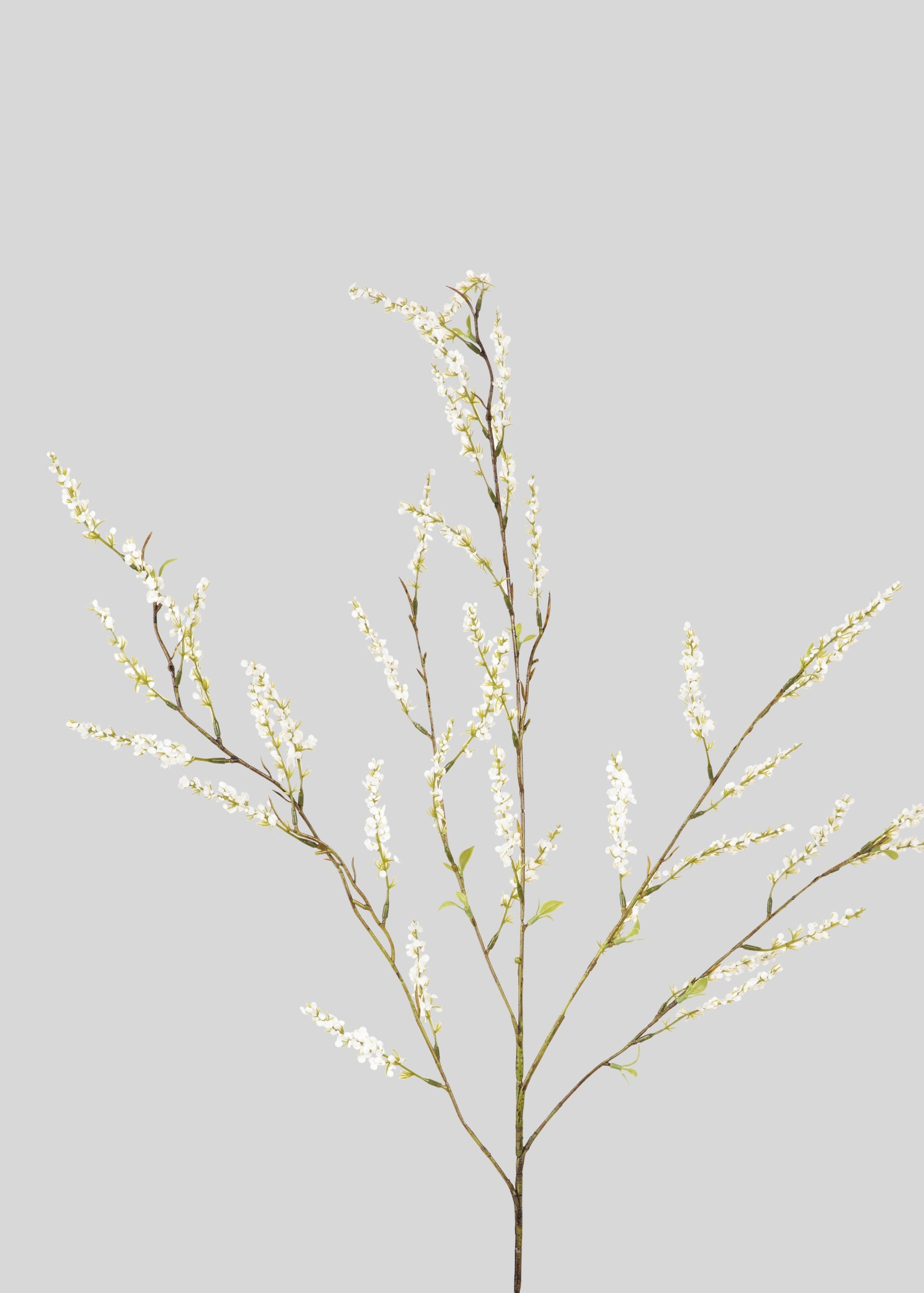 Artificial Spirea Wildflower Branch in White 