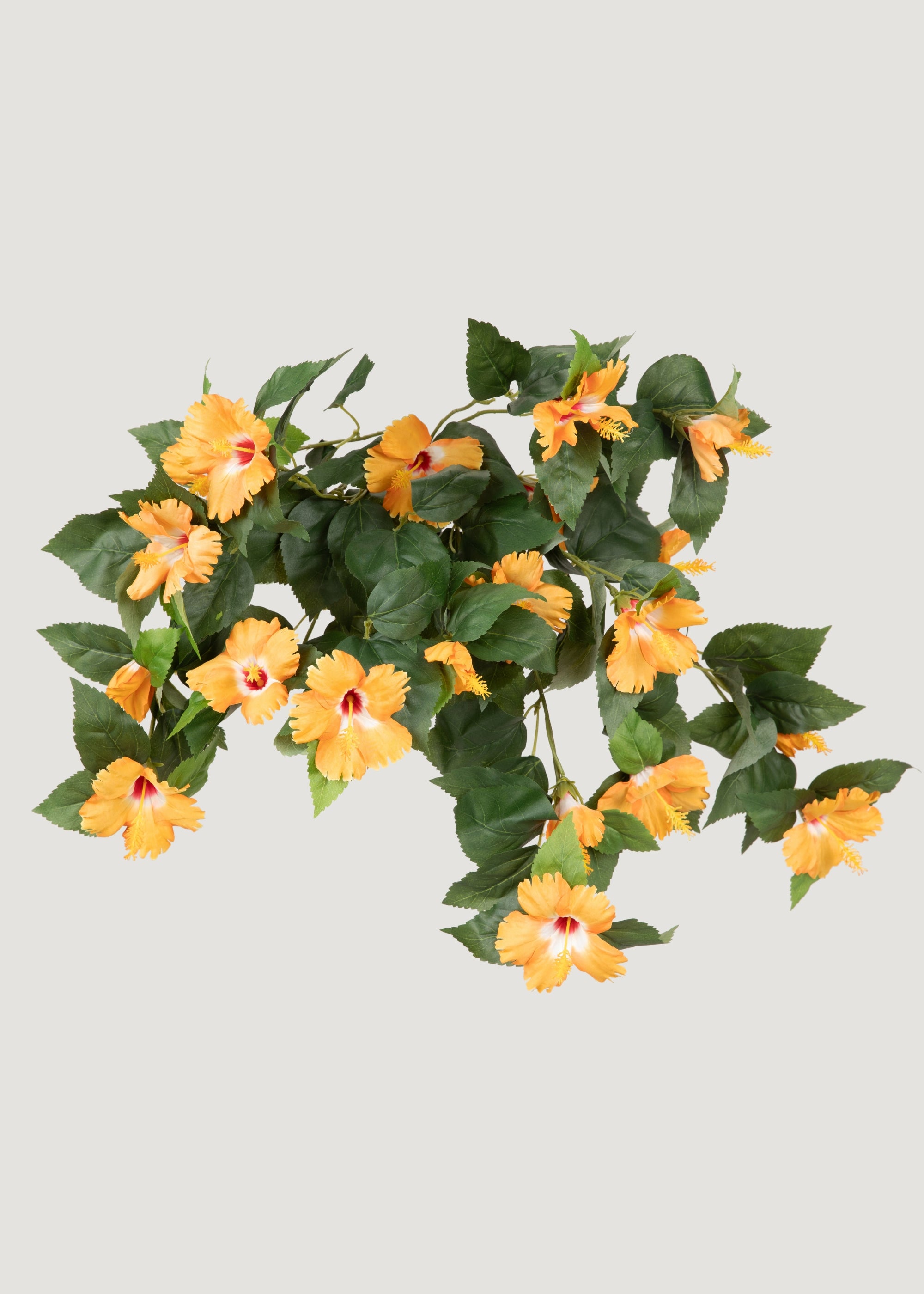 Faux Hanging Hibiscus Bush