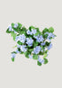 Outdoor Faux Blue Hydrangea Hanging Bush 