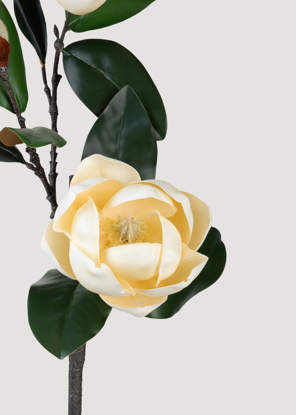 Faux Yellow Magnolia Flower