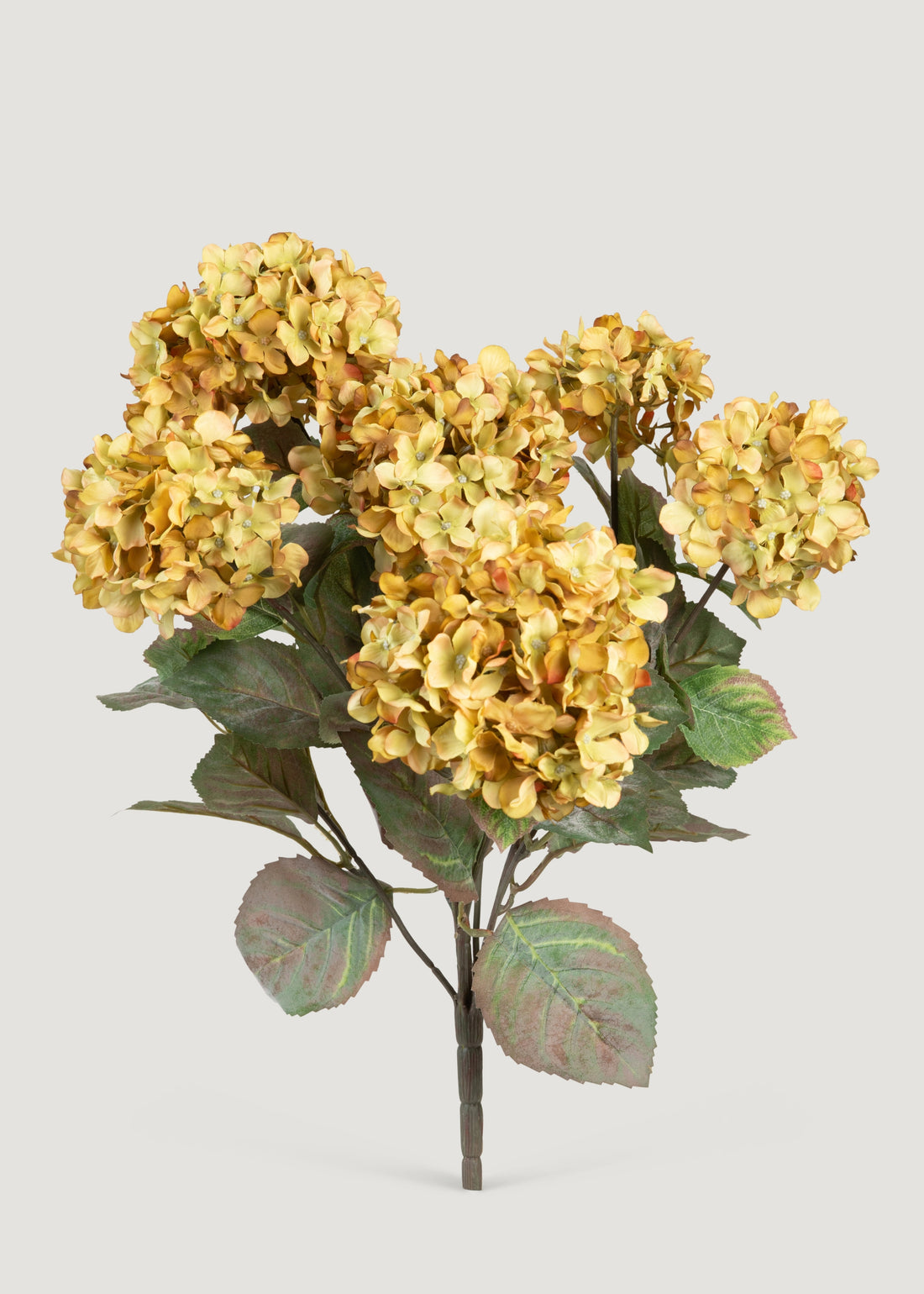 Vintage Antique Green Fake Hydrangea Bush