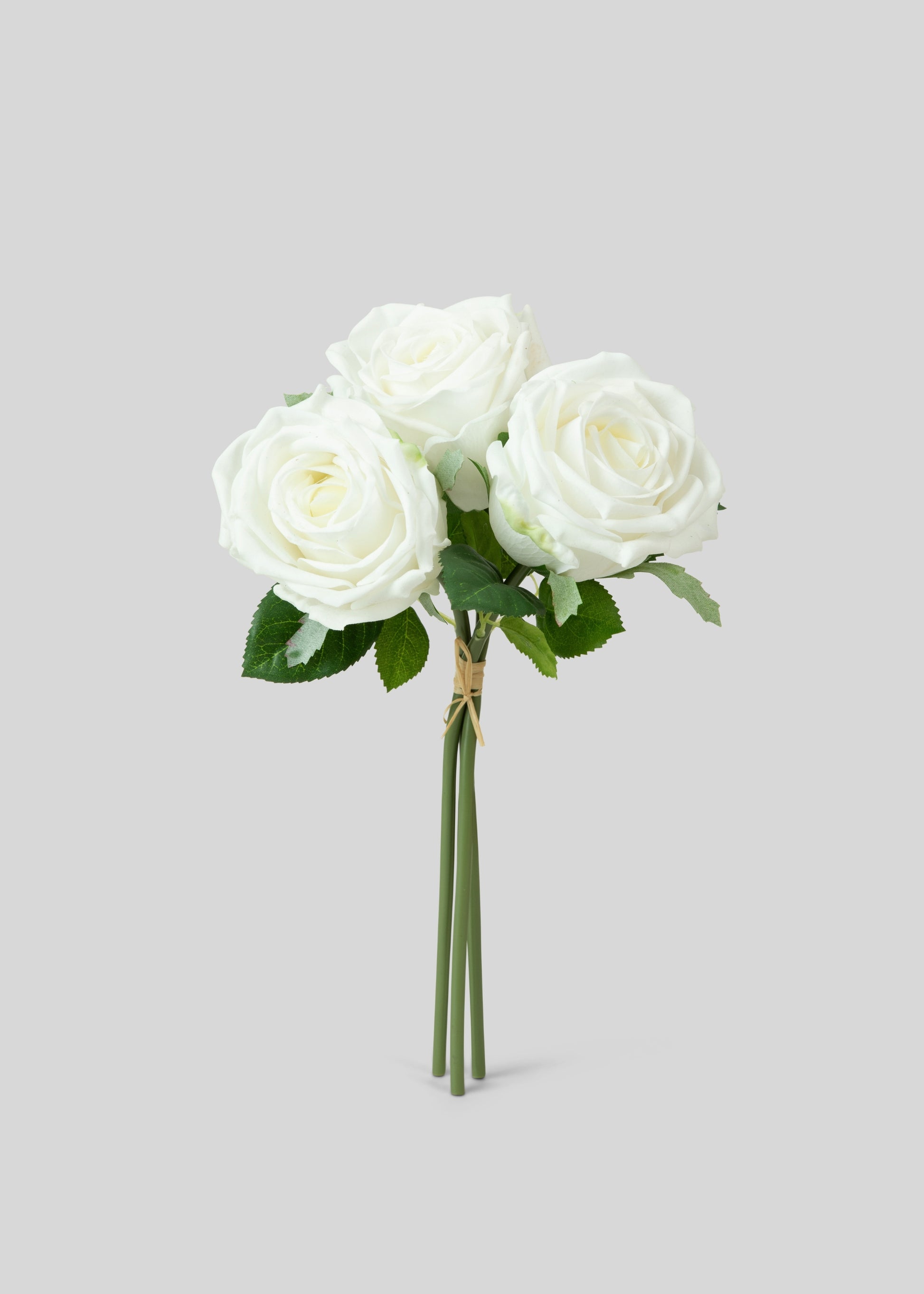 White Natural Touch Roses 