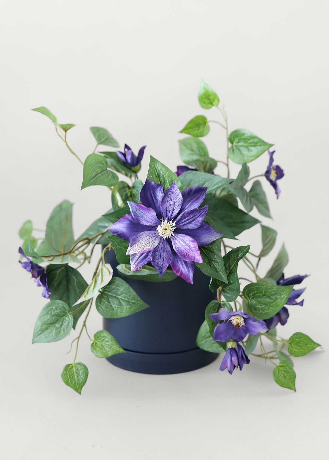 Outdoor Flowers Fake Purple Clematis Plant