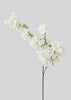 Luxe Artificial Flowers White Faux Cherry Blossoms at Afloral