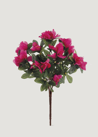 Artificial Azalea Flower Bush in Fuchsia 