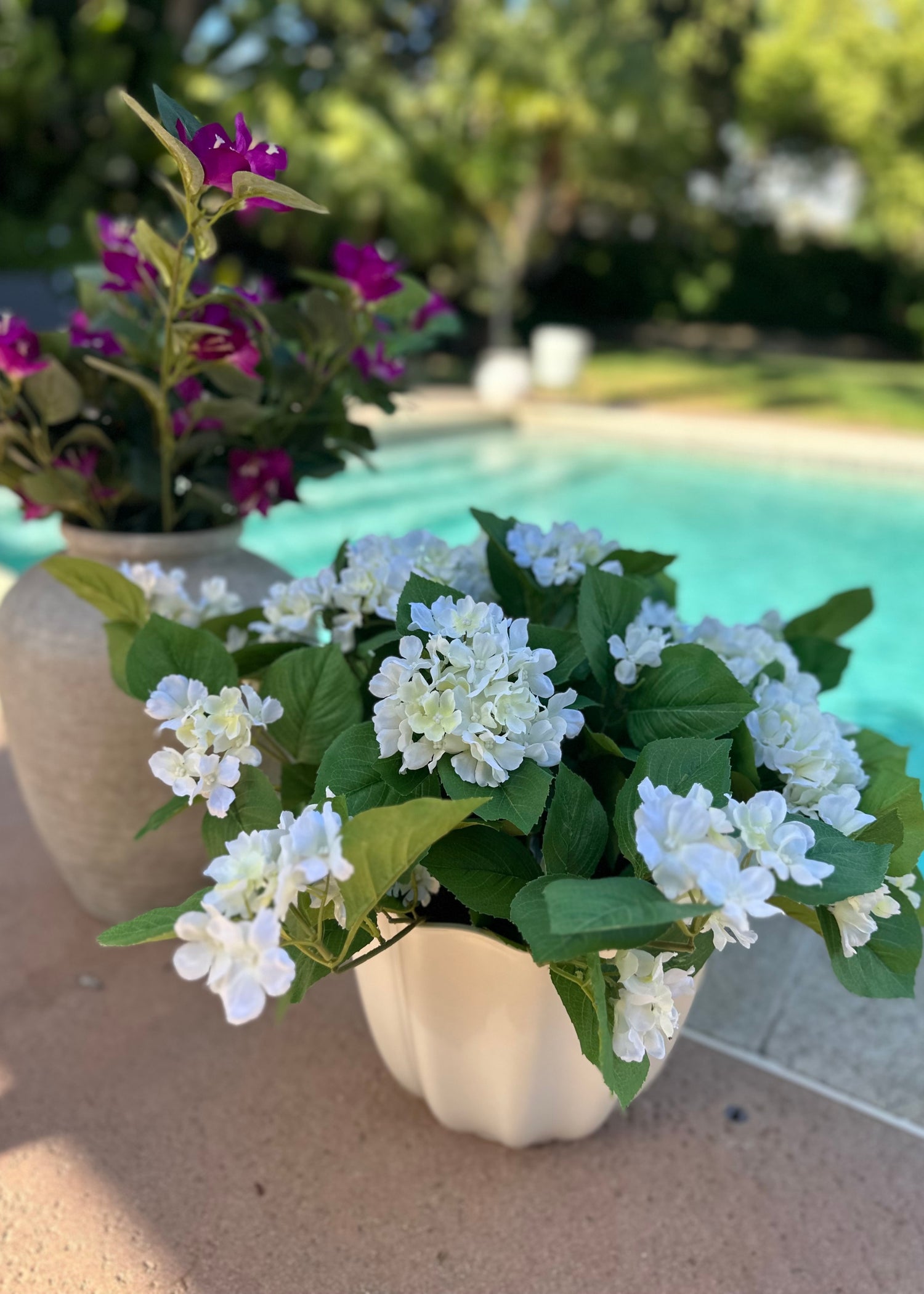 Artificial Outdoor Hydrangeas