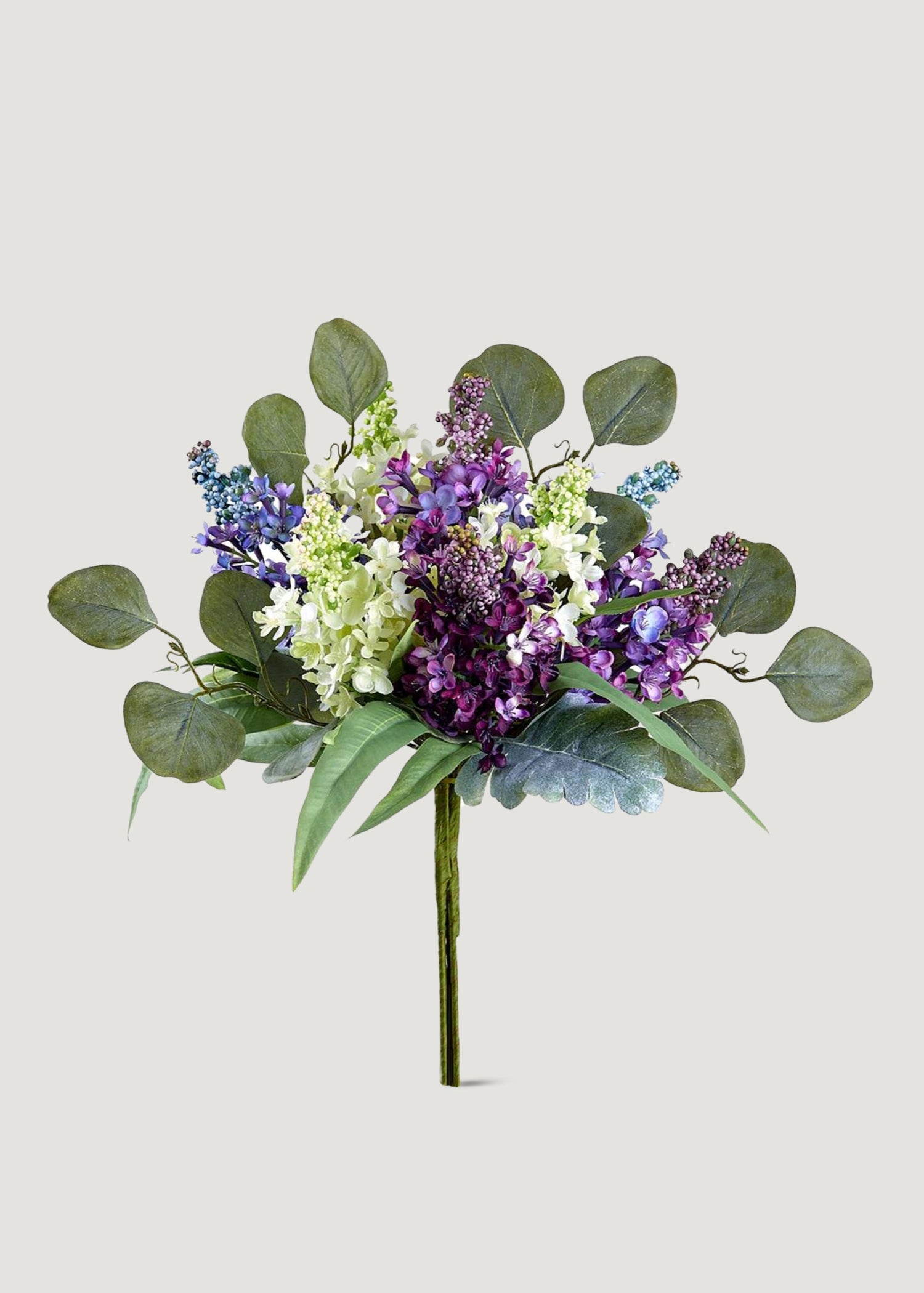 Artificial Lilac and Eucalyptus Bouquet