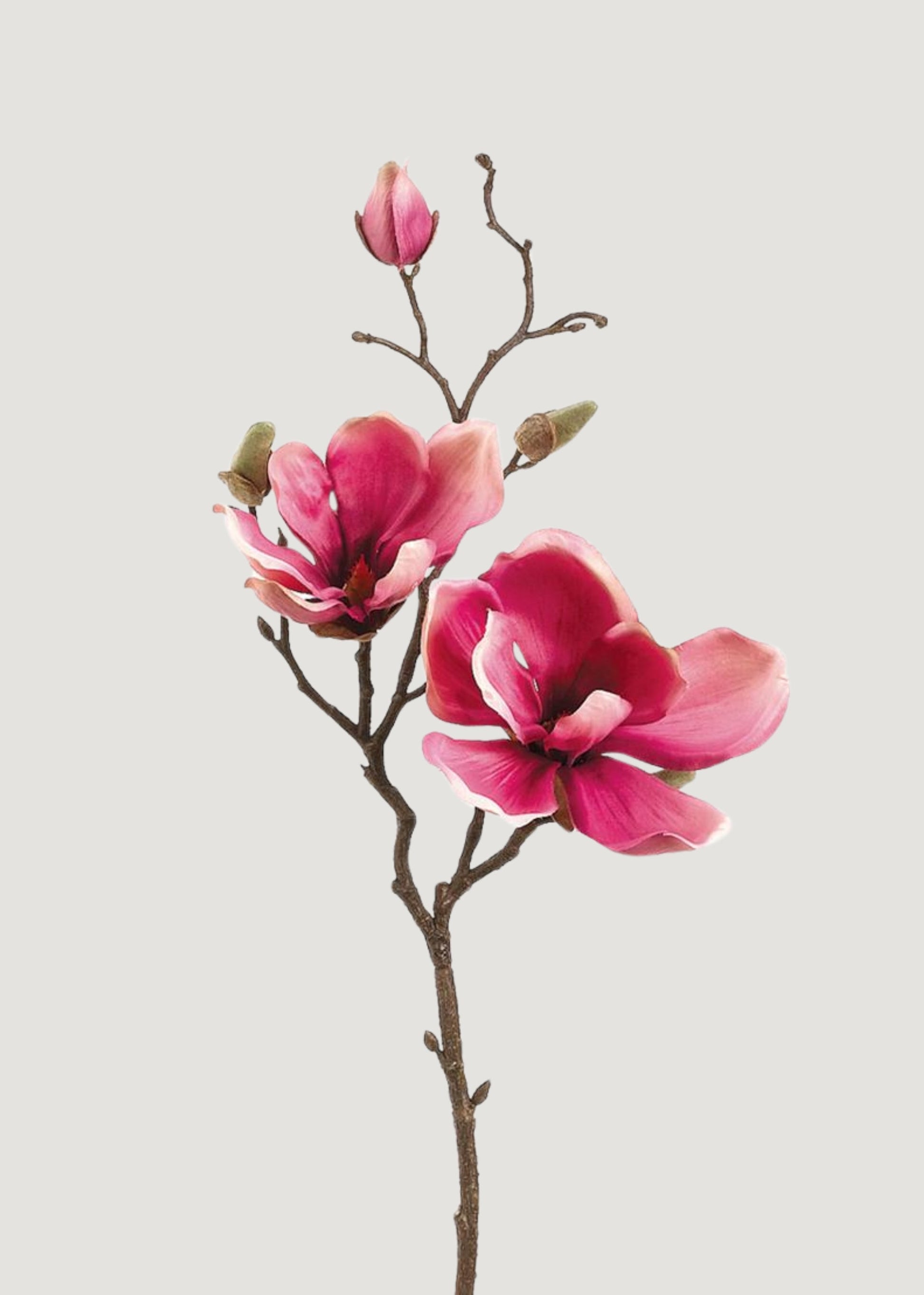Pink Artificial Magnolia Stem