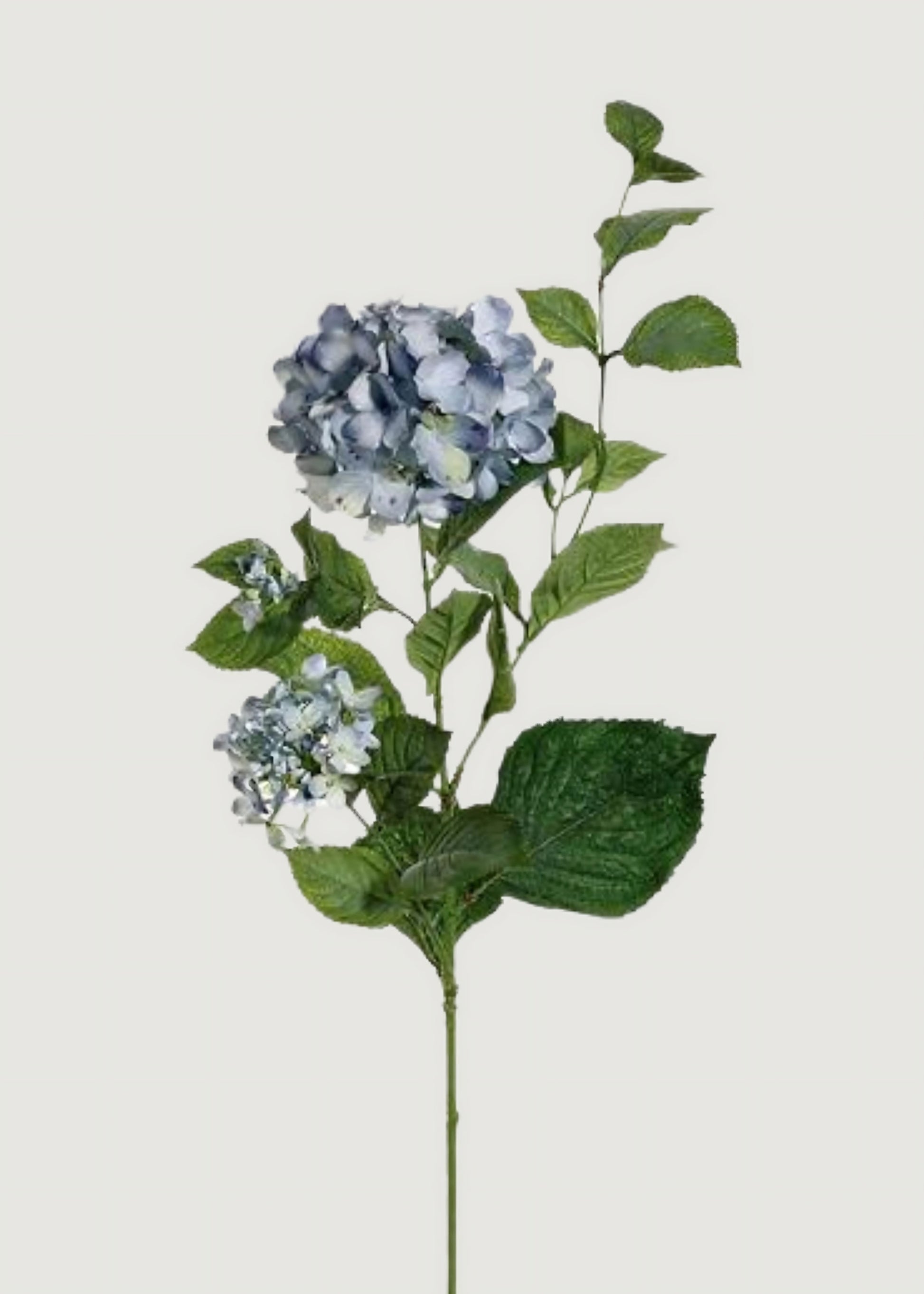 Antique Blue Faux Hydrangea Stem