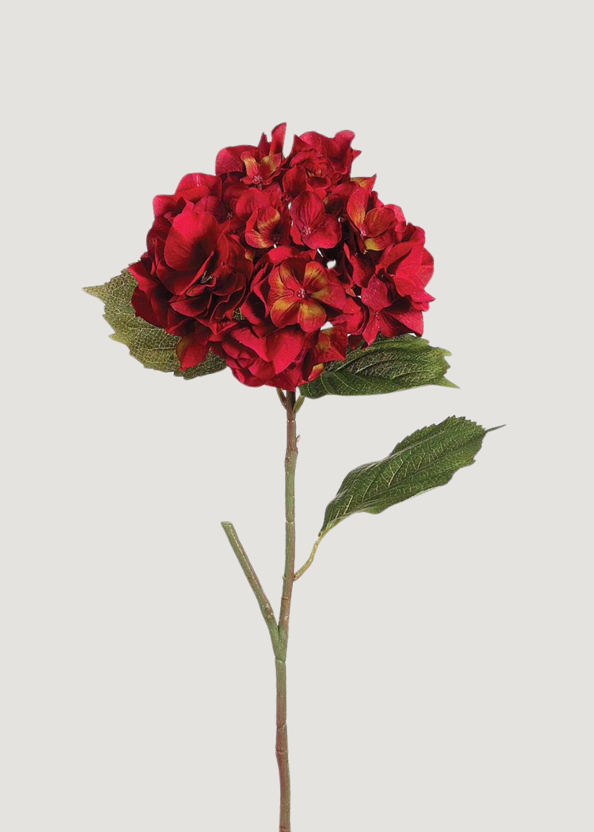 Artificial Blooming Hydrangea Flower in Red