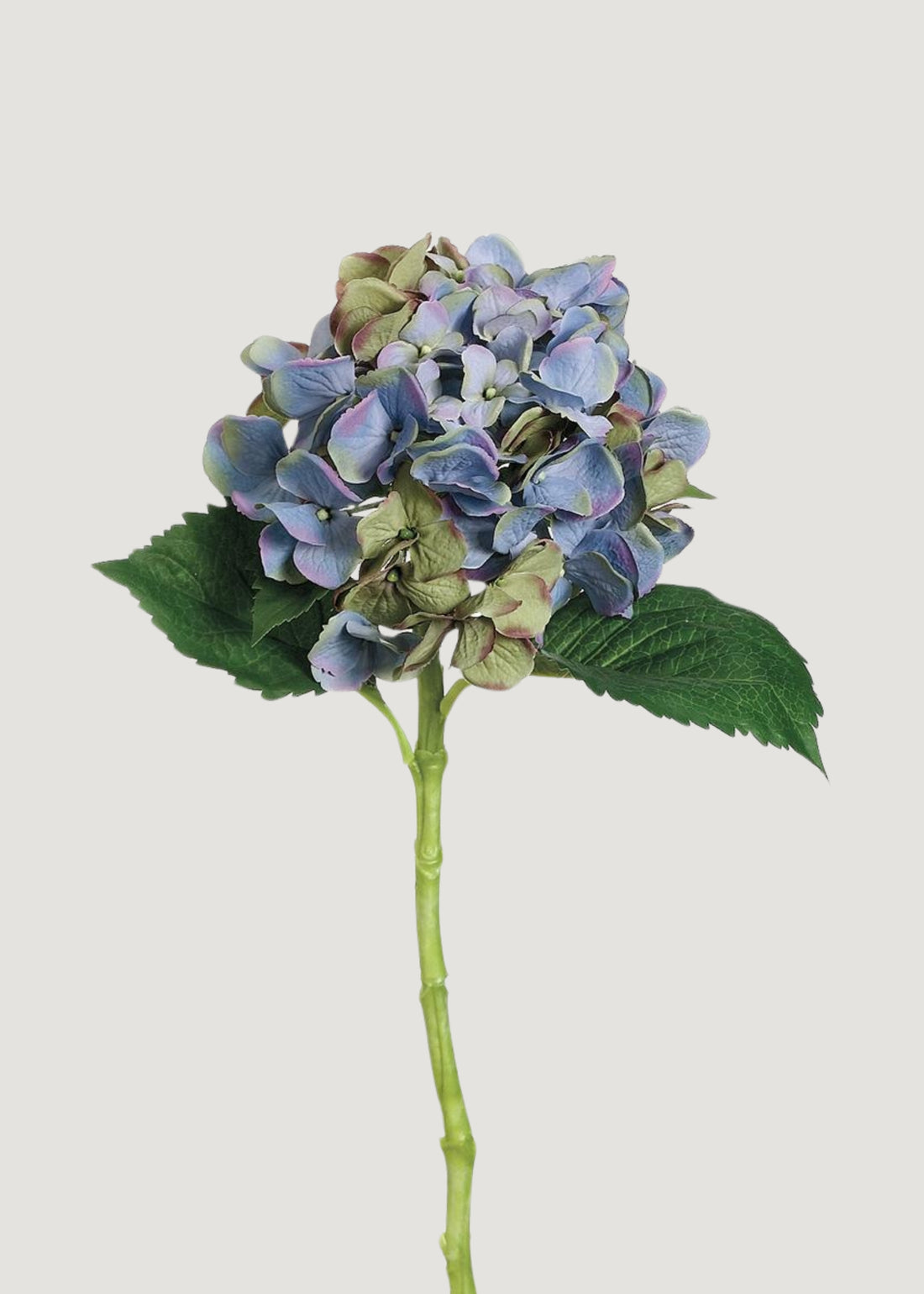Vintage Blue and Green Artificial Hydrangea
