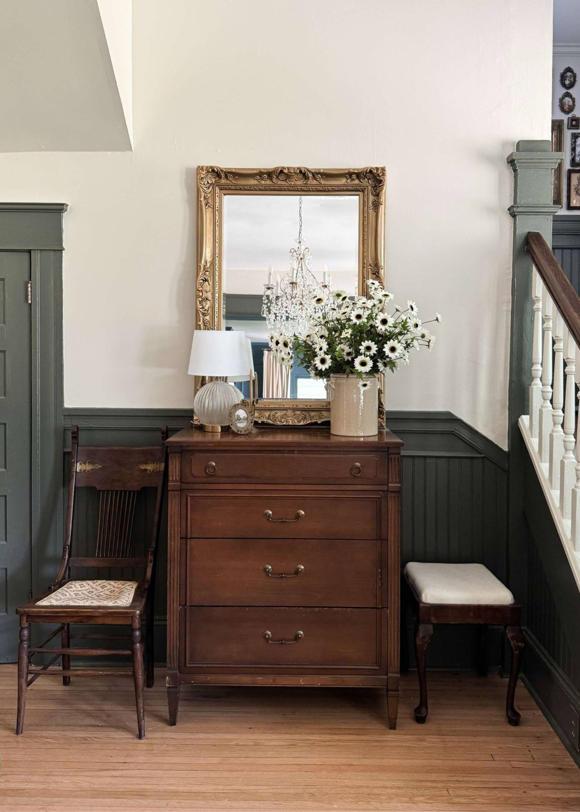 Artificial Black-Eyed-Susans Styled in Foyer