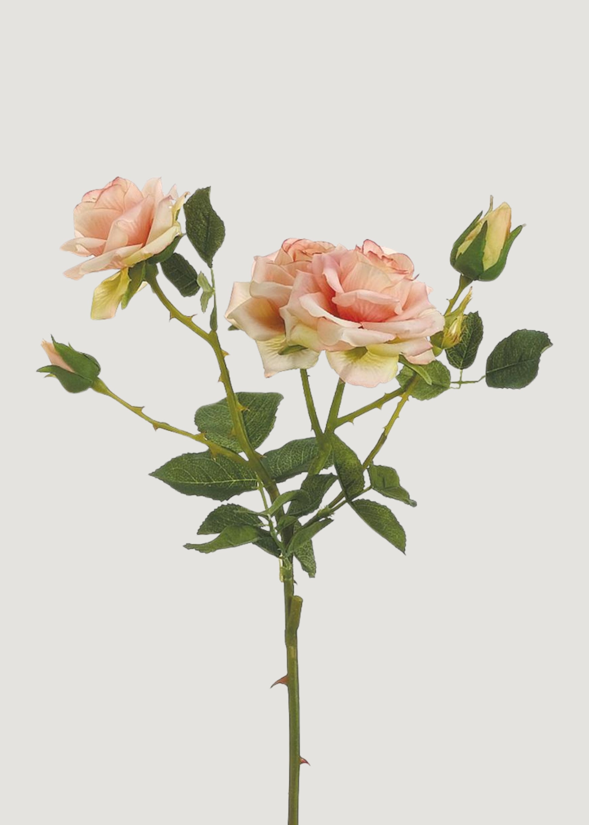 Faux Roses in Salmon Pink
