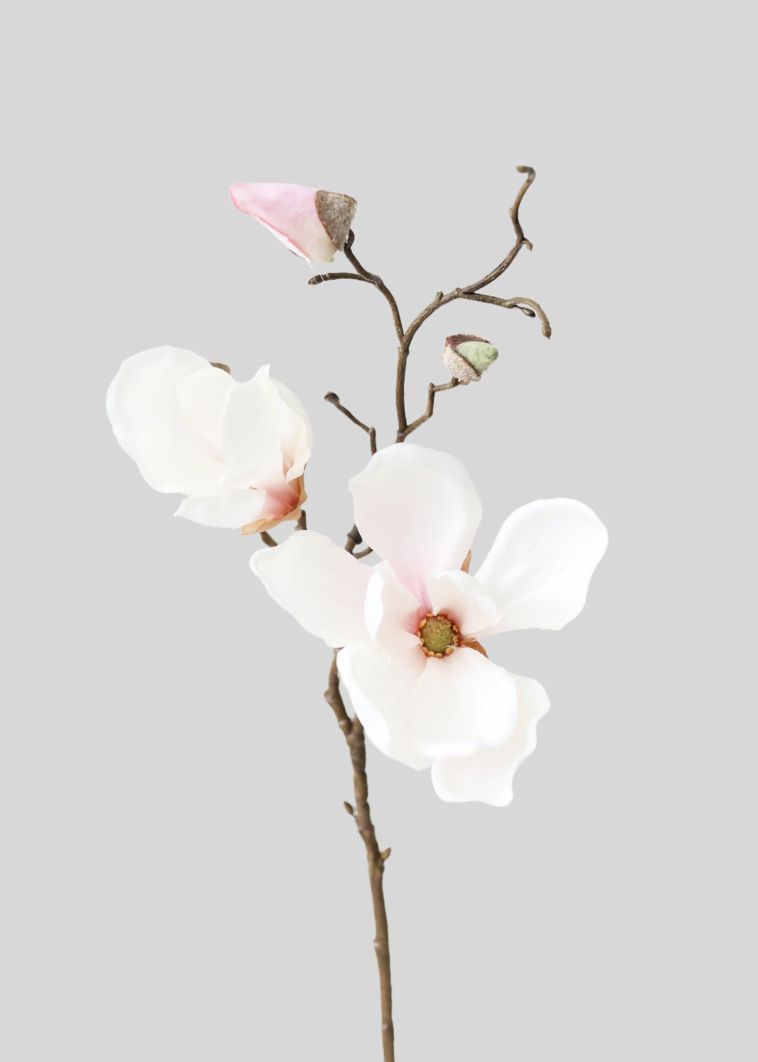 Artificial Blush Pink Magnolia Branch