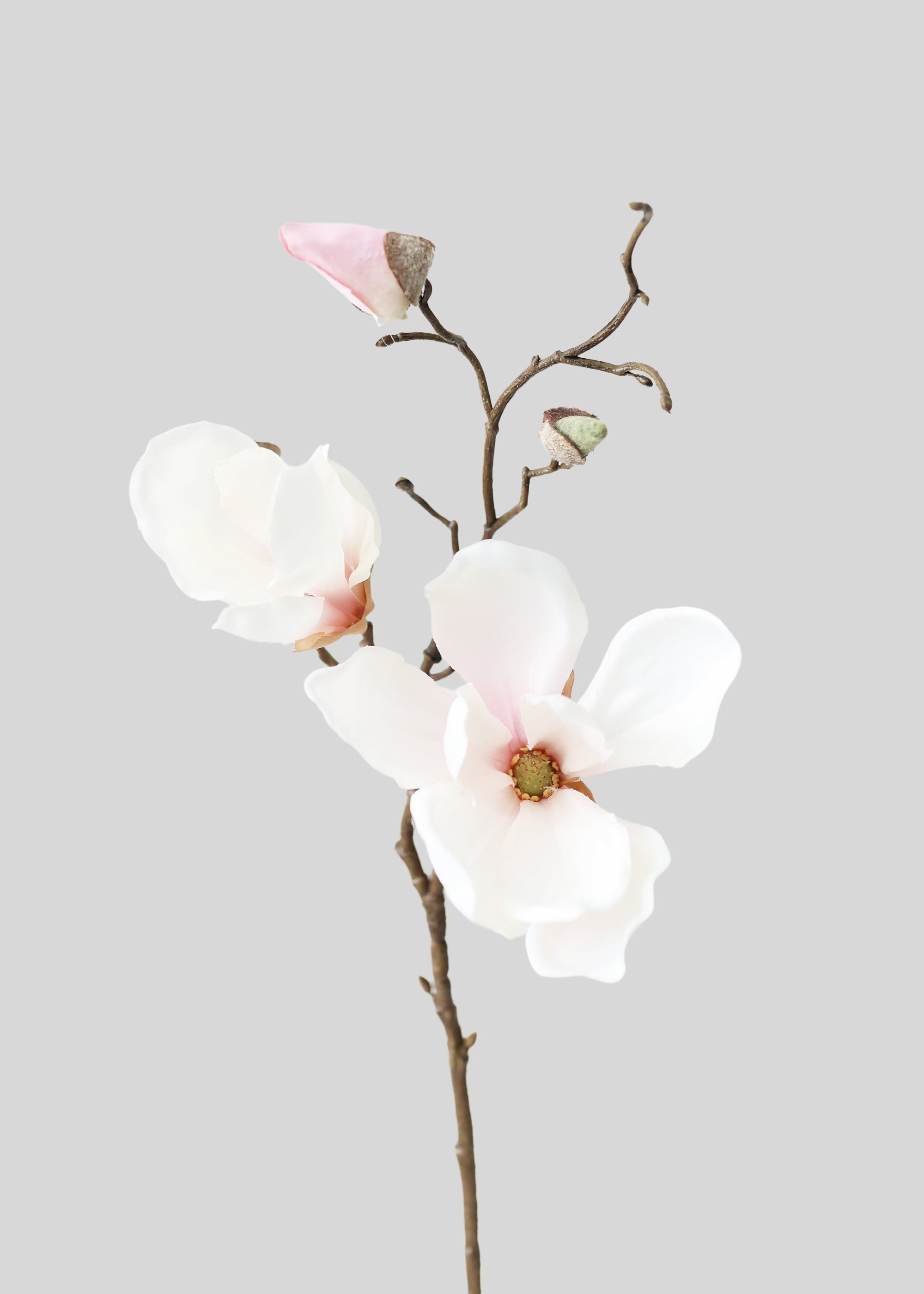 Artificial Blush Pink Magnolia Branch