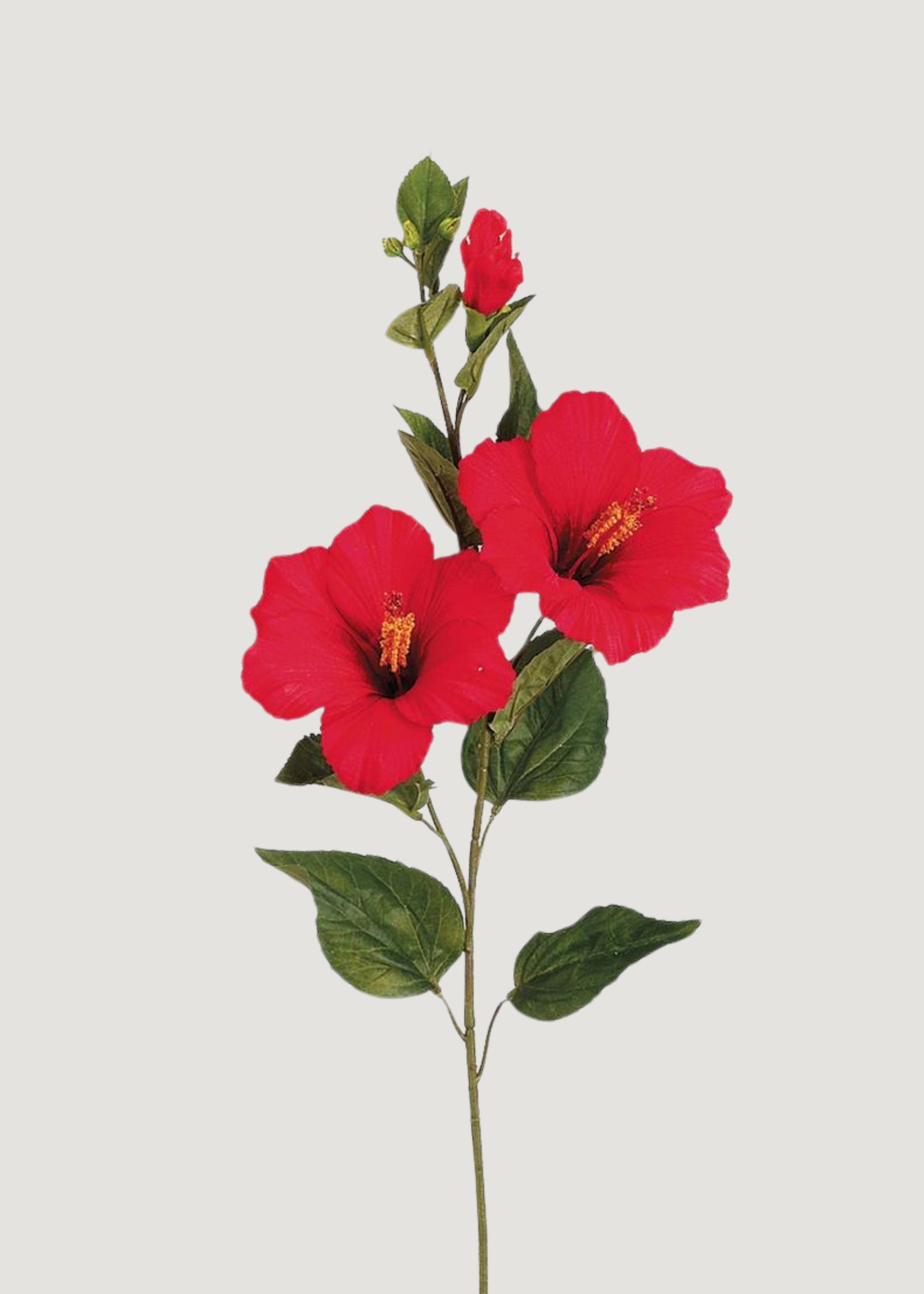 Red Fake Hibiscus Flowers