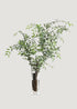 Faux Italian Ruscus in Glass Vase