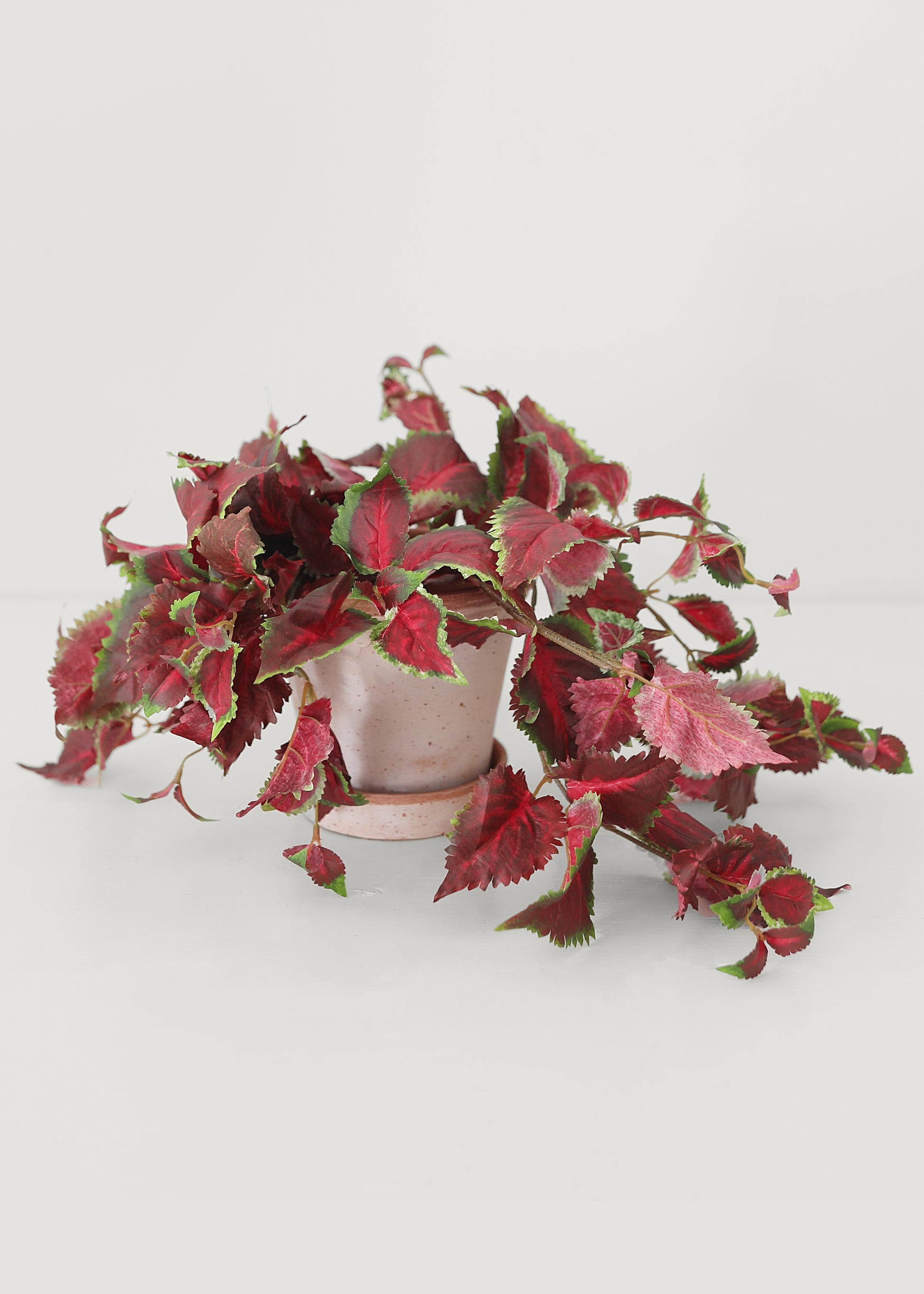 Fake UV Treated Indoor/Outdoor Hanging Coleus Plant