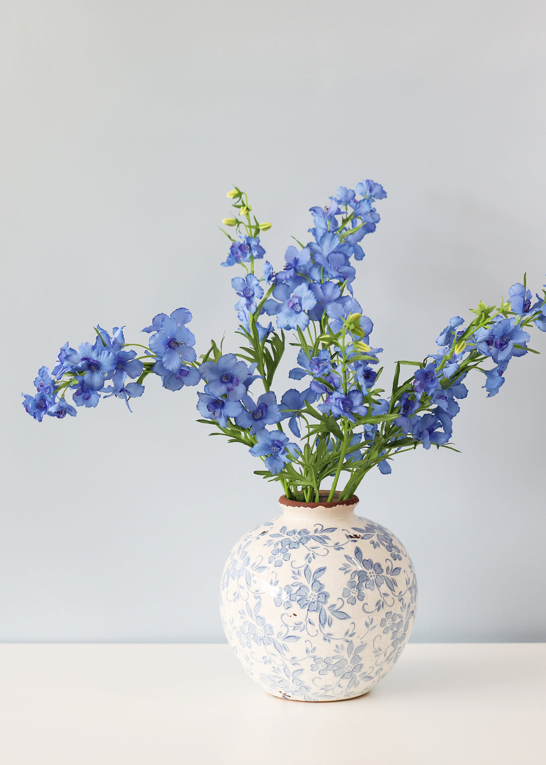 Artificial Blue Delphiniums
