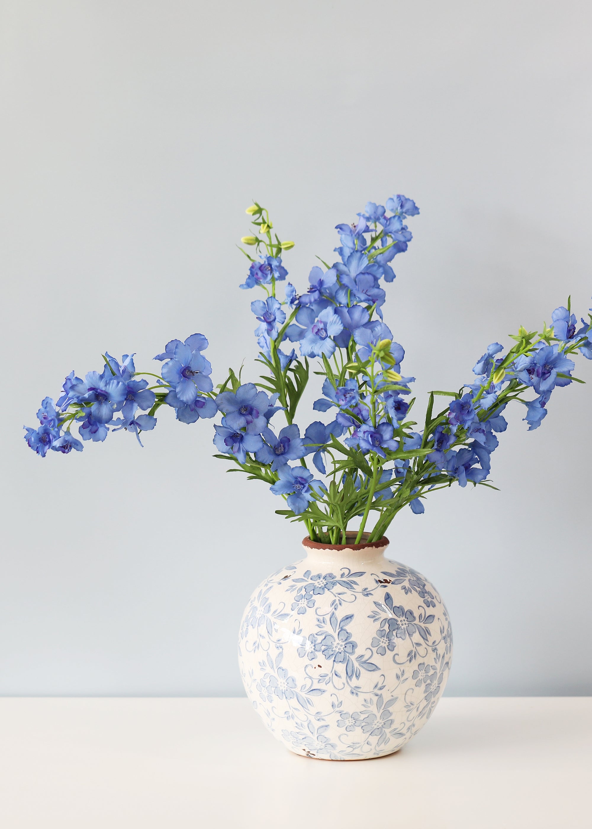 Artificial Blue Delphiniums
