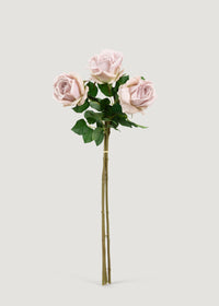 Lavender Fake Real Touch Rose Bundle - 25.5"