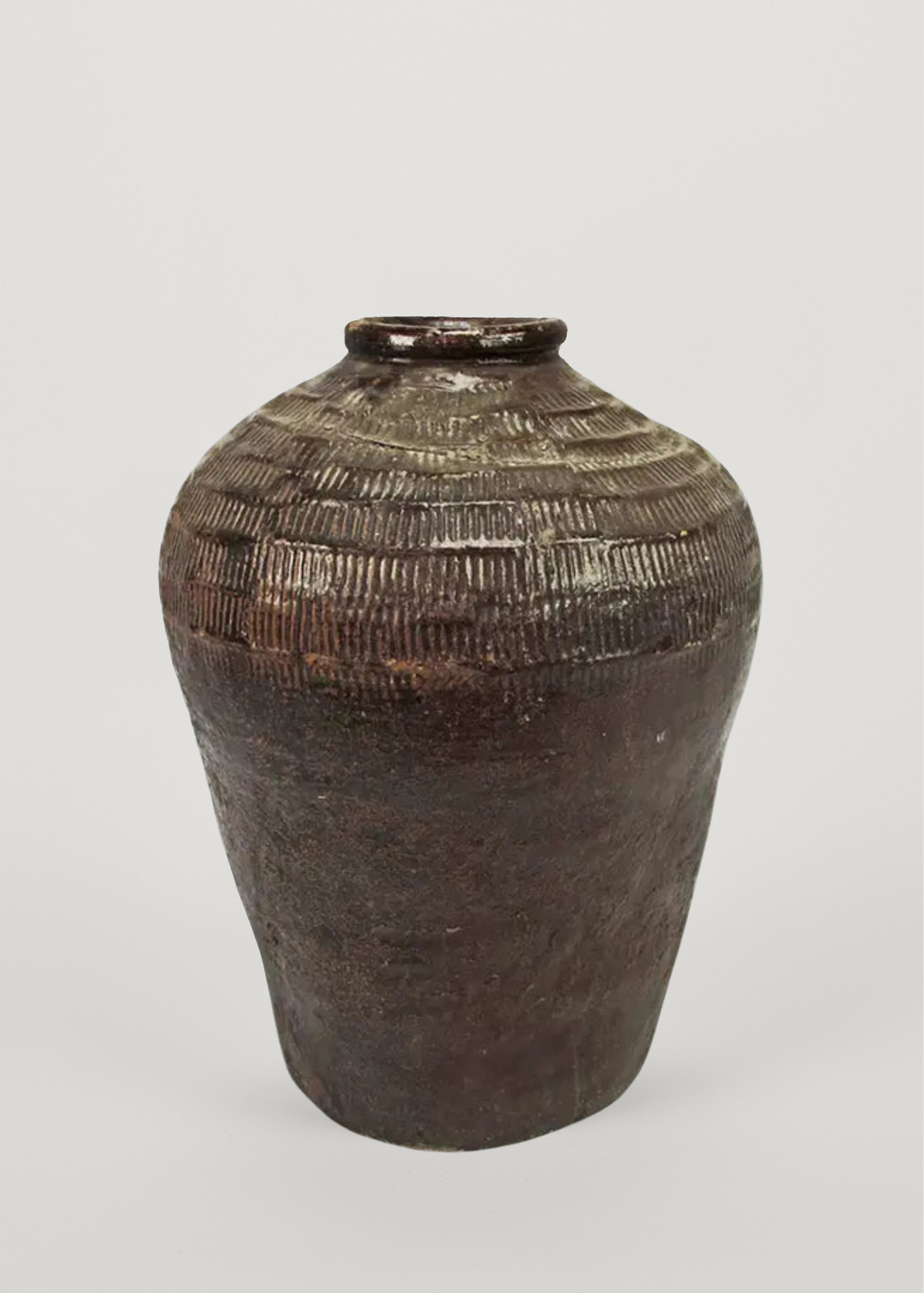 Handmade Terra Cotta Ceramic Rice Wine Jar