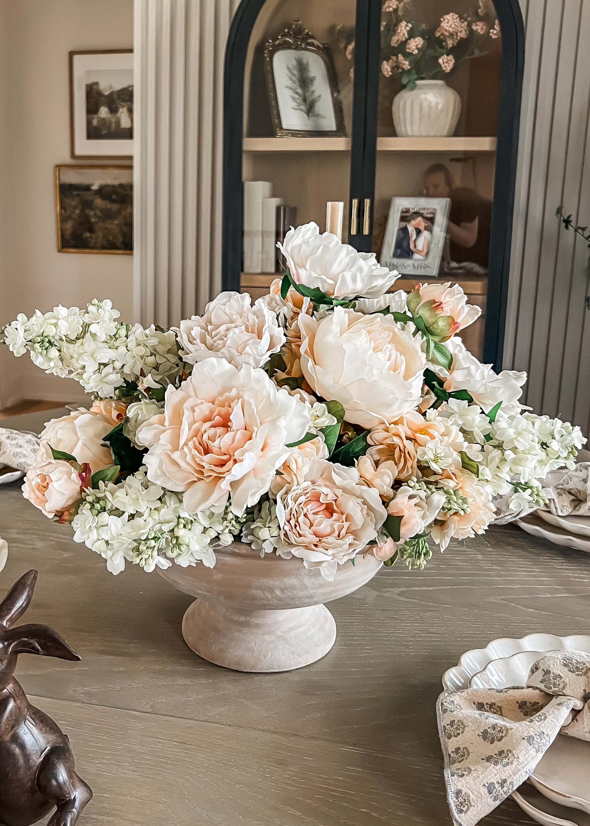 Artificial Peony Arrangement