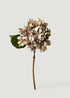 Dried Look Faux Hydrangea in Vintage Taupe