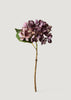 Vintage Plum Dried Look Faux Hydrangea