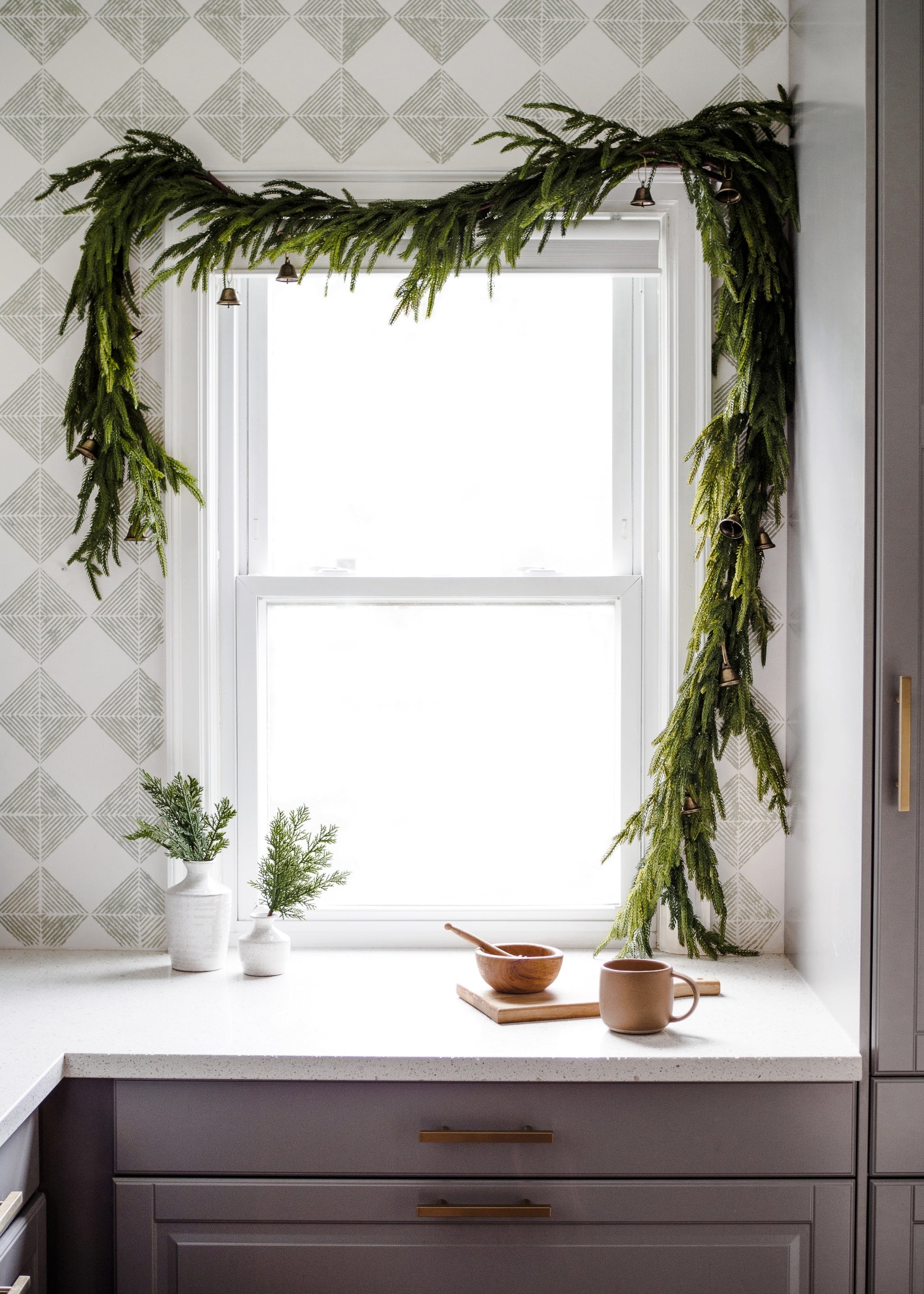 Holiday Cedar and Norfolk Pine Decor