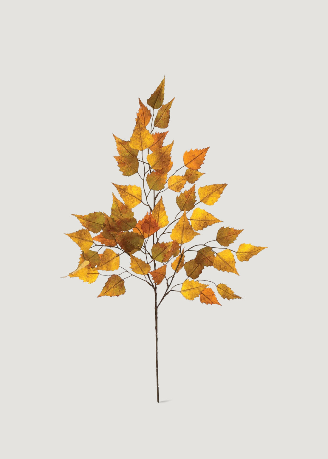 Faux Fall Birch Leaves