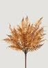Artificial Fern Leaf Bush in Fall Hue 
