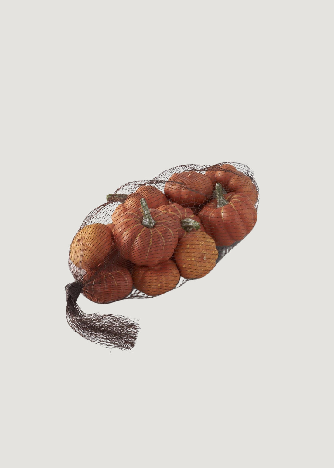 Bag of 12 Mini Fake Fall Orange Pumpkins