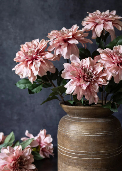 Mauve Pink Artificial Dahlias