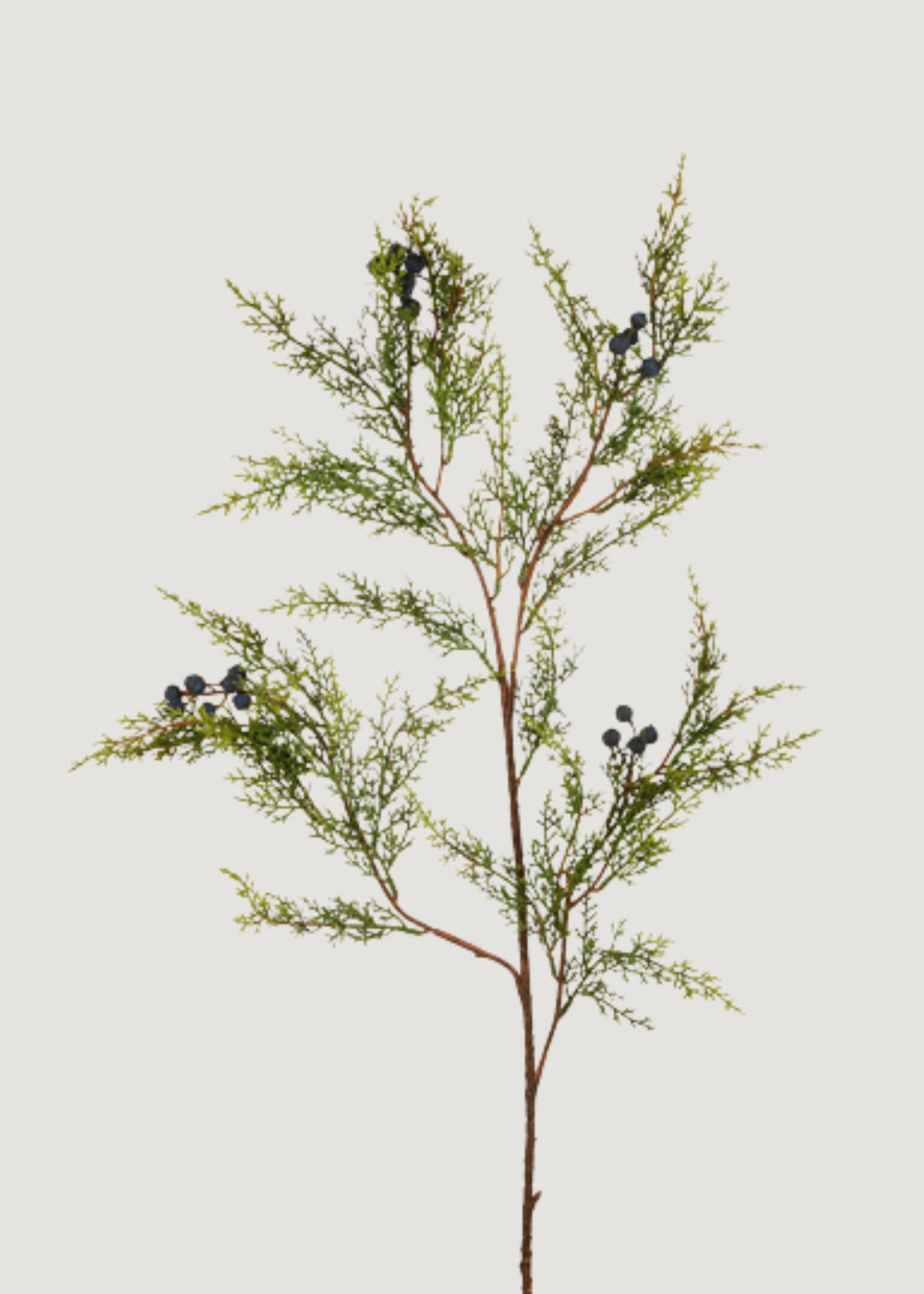 Artificial Winter Juniper and Berry Branch 