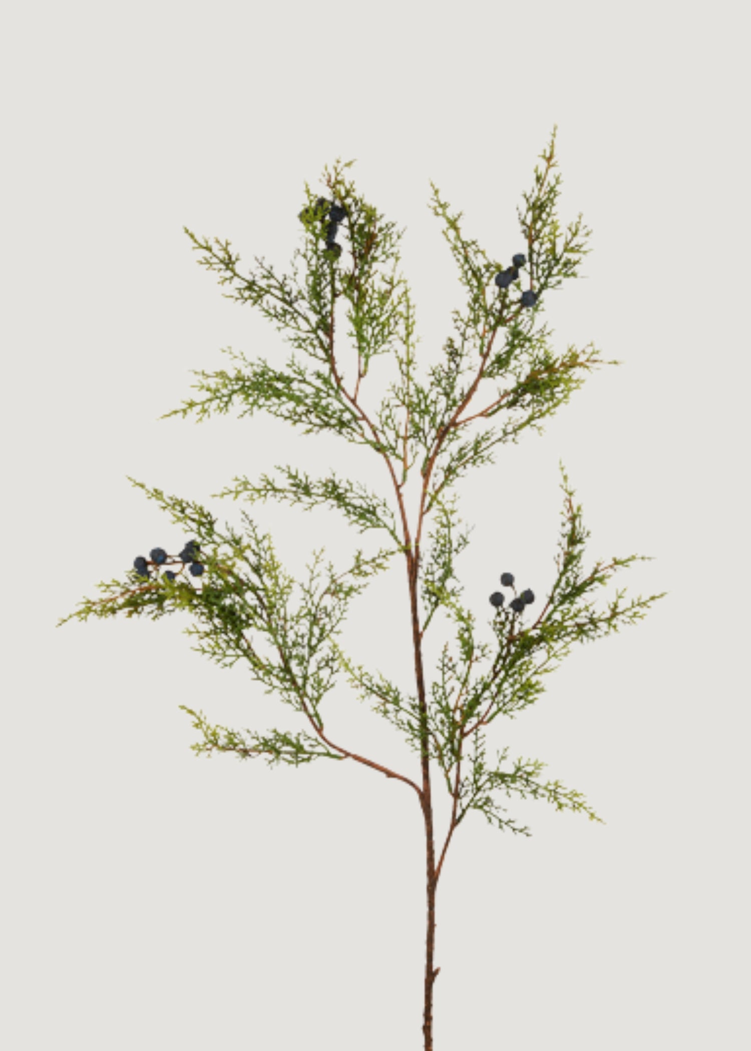 Artificial Winter Juniper and Berry Branch 