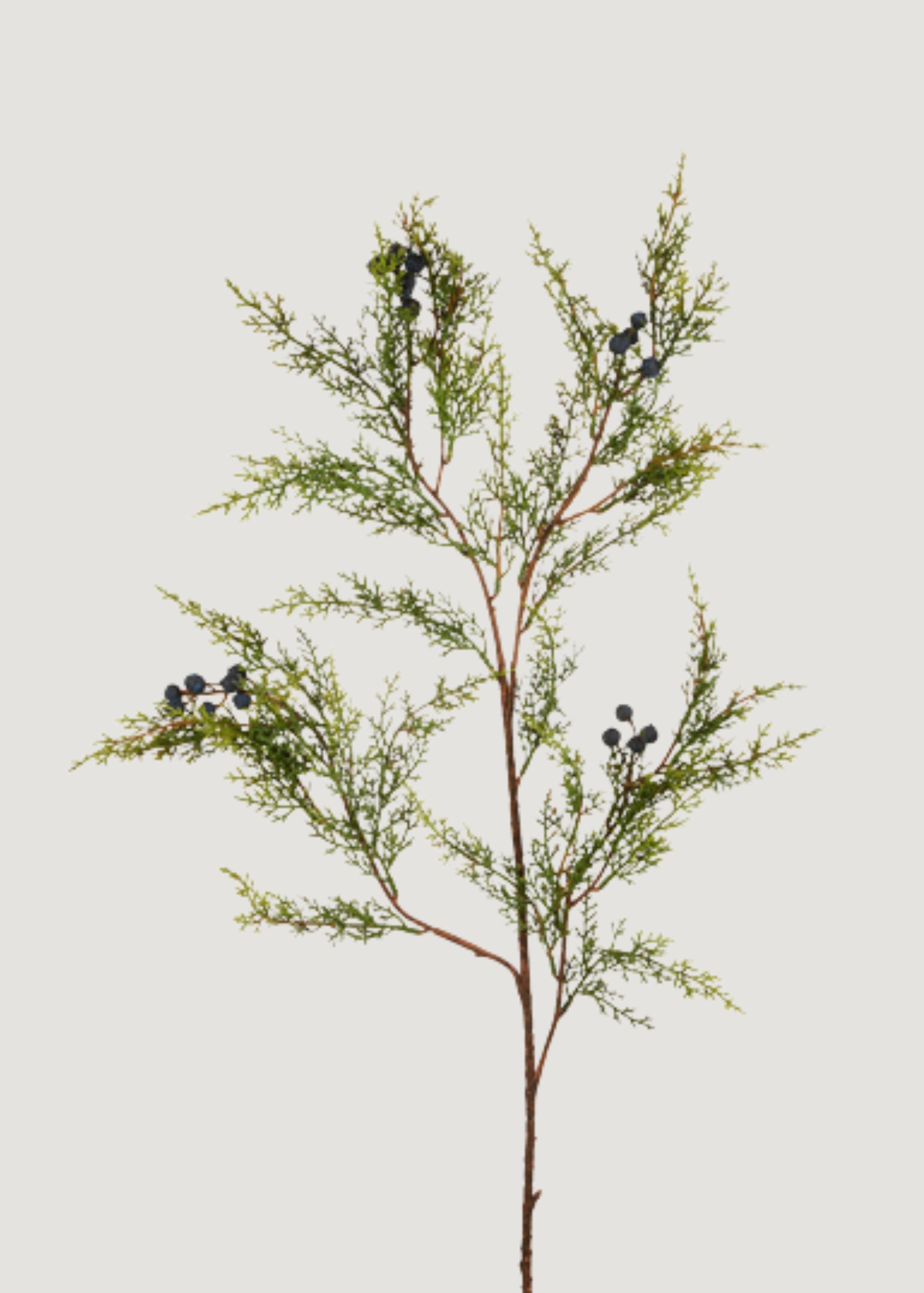 Artificial Winter Juniper and Berry Branch 
