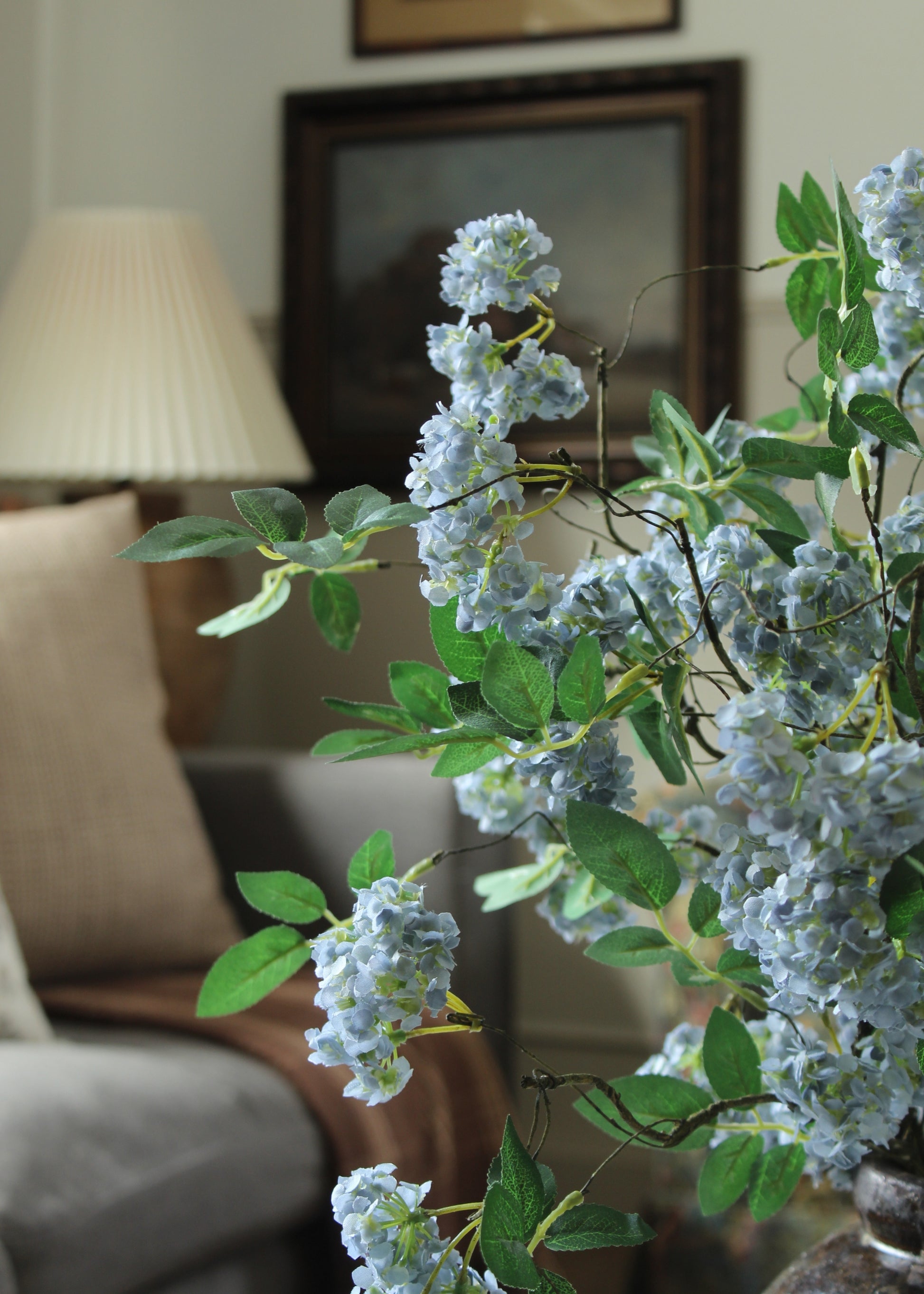 Faux Spring Blossoms in Blue
