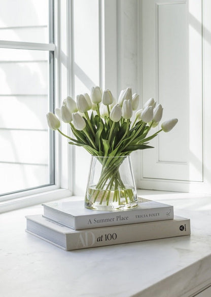 faux tulip arrangements