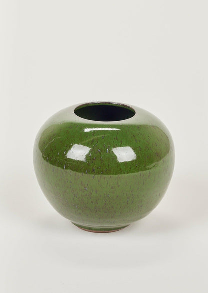 Handmade Clay Vases at Afloral Rose Bowl Vase in Green Glaze