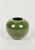 Handmade Clay Vases Rose Bowl Vase in Green Glaze at Afloral 
