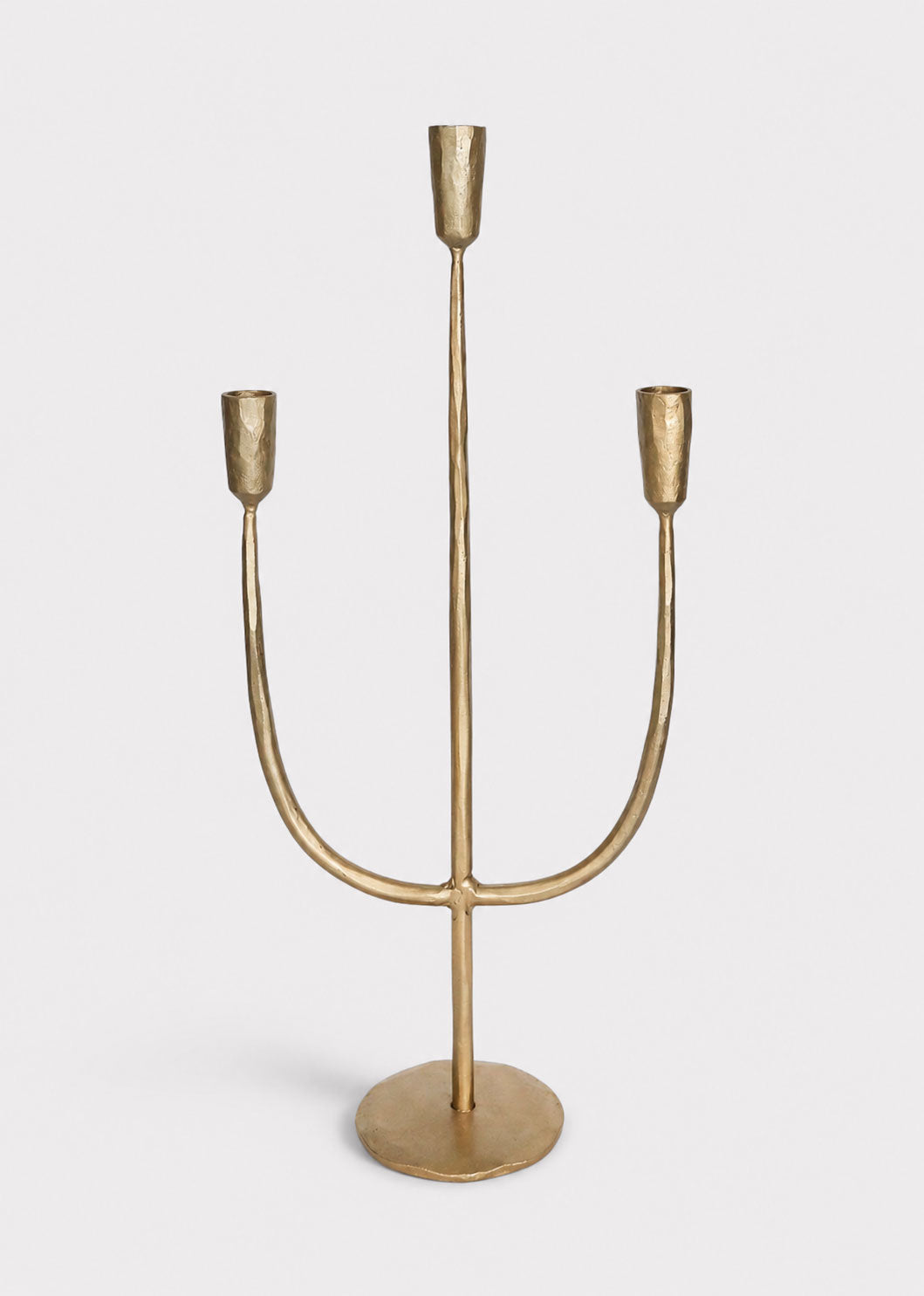Candle Decor Antique Gold Metal Candelabra