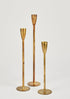 Holiday Home Decor Set of Antique Metal Candle Holders