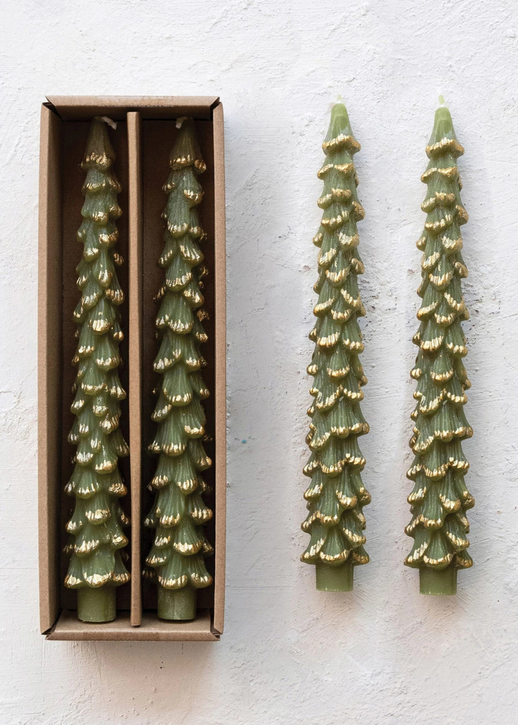 Holiday Tree Taper Candles