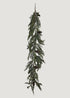 Artificial Spruce and Pine Winter Garland with Cones